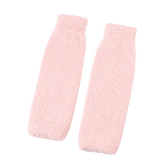 1 пара осенне-зимних перчаток с полупальцами, вязаные из искусственного меха, высокоэластичные, нескользящие, нарукавники, однотонные, сохраняющие тепло, ветрозащитные нарукавники