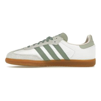 Samba OG белые серебристо-зеленые женские кроссовки Cloud-White Putty-Mauve ID0492