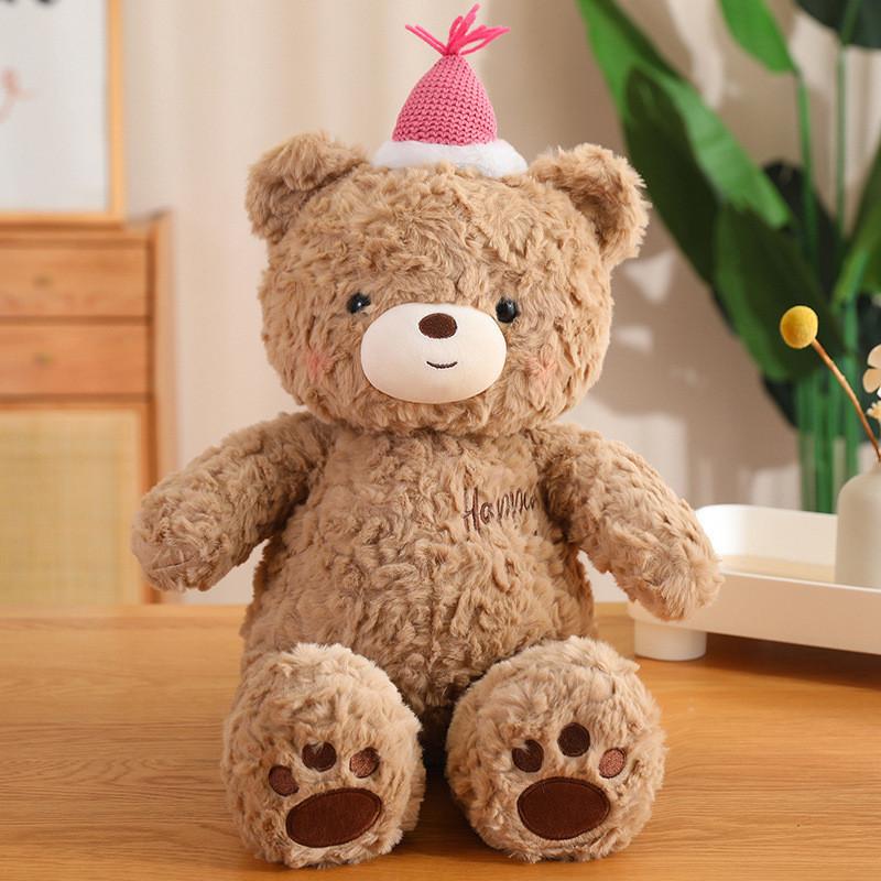 Cartoon Teddy Bear Stuffed Animal With Super Soft Plush For Playroom And Gift Giving