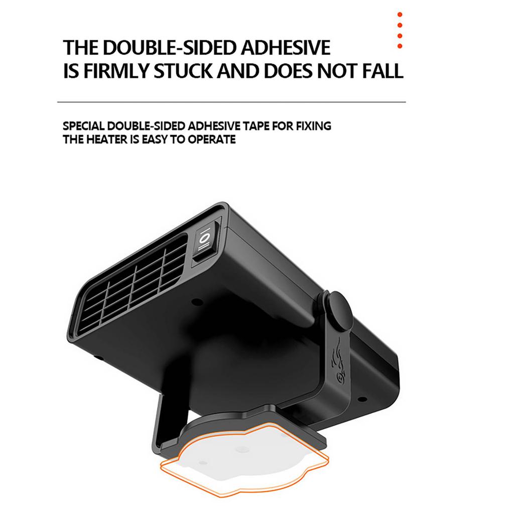 Автомобильный обогреватель, быстрый нагрев, размораживание и антизапотевание, 2 в 1 вентилятор быстрого нагрева и охлаждения, розетка с подсветкой, 12 В автомобильный вентилятор ветрового стекла