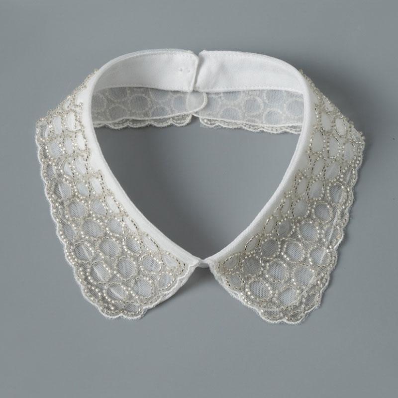 Pearl Fake Collar Lacklace Stand Beads Detachable Collar Fake Women for Party Bride Dress Decorate False Collar Nep Kraagie