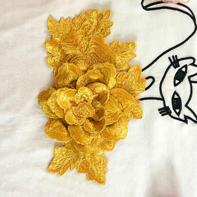1 шт., нашивка ручной работы, модное платье, аксессуары, сумка, декор, 3D пион, вышитая аппликация, цветы, нашивки, одежда, шитье