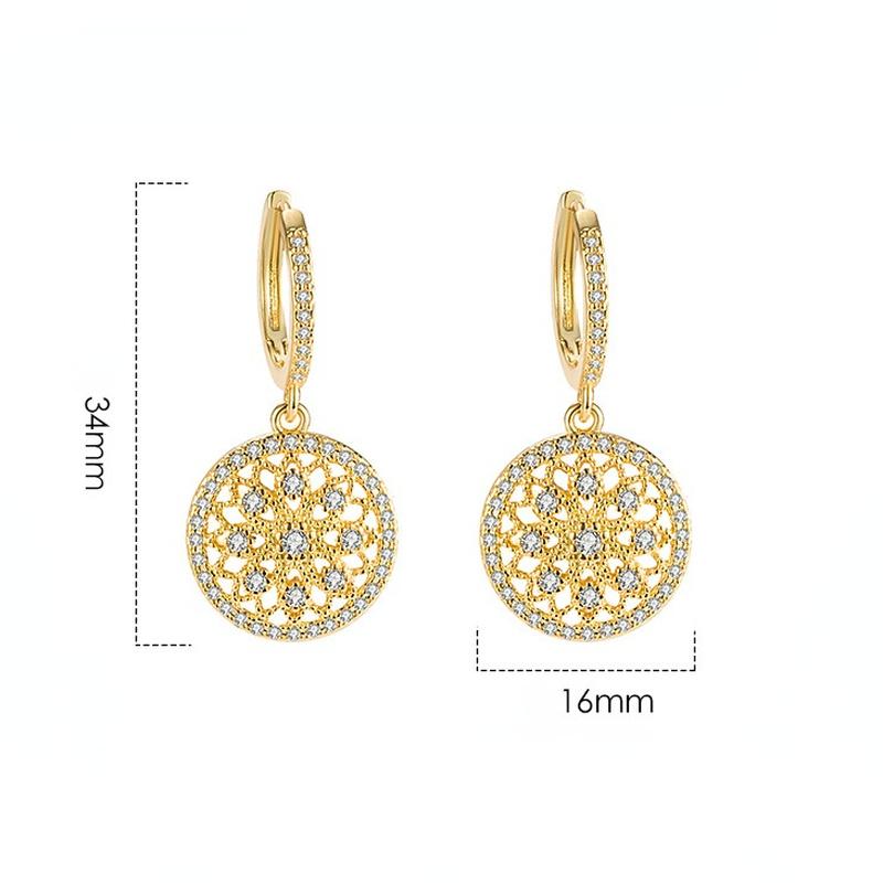 Sace Gems Classic Copper Alloy Zircon Earrings for Women Wedding Party Gifts