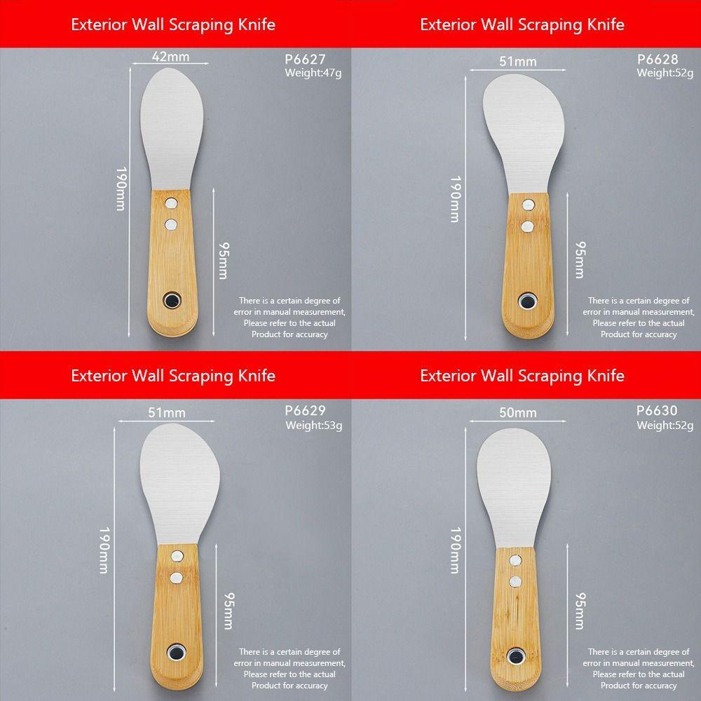 4PCS Thickened Caulking Tool High Hardness Glue Scraper Tile Scraper Tile Grouting