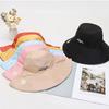 Cotton Fisherman Hat Reversible Beach Sun Cap Portable Panama Hat Summer