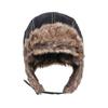 1Pc Men Women'S Pilot Aviator Bomber Trapper Hat Faux Fur Leather Snow Cap With Ear Flaps Pilot Winter Bomber Hat Ushanka Hat