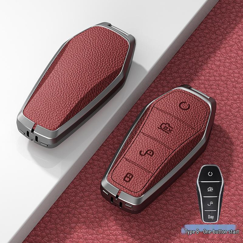 Чехол для ключа BYD Han: Подходит для BYD Qin Pro, Song Max, New Energy, Tang и Song Plus Автомобильные сумки с металлическим корпусом