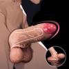 Имитация текстурированного пениса, удлинитель пениса, увеличитель из платинового силикона, 7,87-дюймовый супер мягкий увеличитель пениса