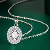 BELLA BOX Oval Pendant Necklace Multiple Colour Fashion Wedding Engagement Jewelry