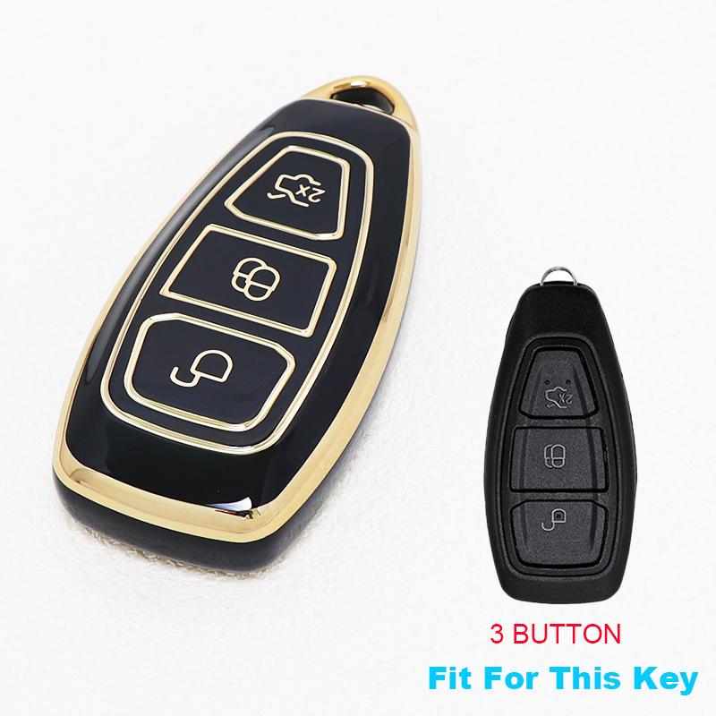 ТПУ Для Ford B-Max C-Max II S-Max Kuga II Ecosport Fiesta IV Focus III Galaxy Fusion Mondeo IV и т.д.. Чехол для ключей автомобиля Брелок