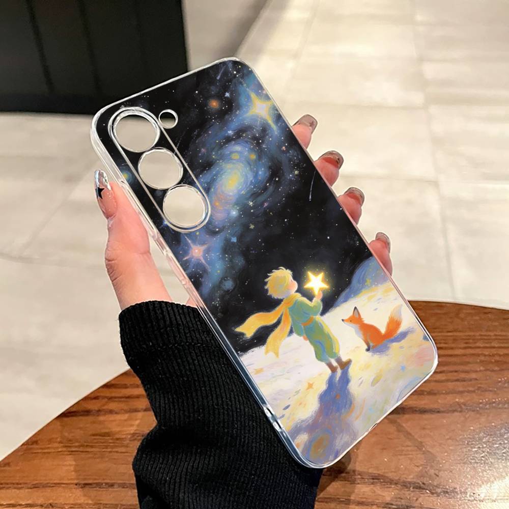 Чехол для телефона Маленький принц для Samsung A10, 12, 20, 21S, 30, 31, 40, 50, 51, 52, 70, 71 Прозрачная крышка