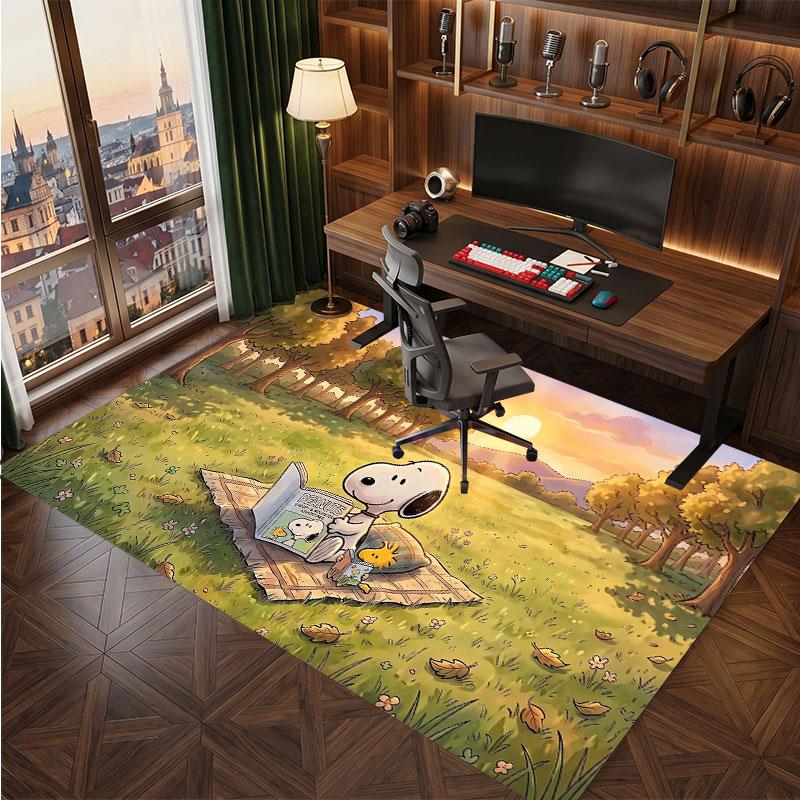 Snoopy Peanuts Rug Soft Thick Non Slip Floor Carpet for Bedroom Living Room Home Decor