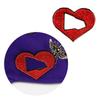 Enamel Pins Heart Shaped Hat Pin Alloy Material Vintage Enamel Brooch Retro Badge Corsage Pins Gift for Fashion Lovers