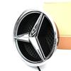 Hot Car Sticker Black Border 3D Mirror Emblem For Mercedes Benz E-Class W213 2016-2020 Silver Car Front Grilled Star Emblem Logo