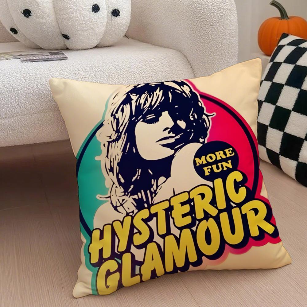 Японский модный бренд H-Hysteric Glamour Наволочка для декоративной подушки Чехол для подушки на стул Скрытая пуговица Прочный полиэстер Подушка на стул
