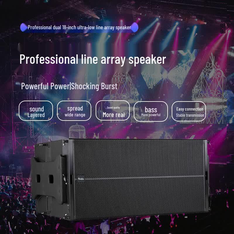 Runpu Professional Dual 18-inch High-Power Line Array Subwoofer (CN version)