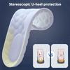 1Pair Latex Sport Insoles Soft High Elasticity Shoe Pads Orthotic Breathable Shock Absorption Cushion Arch Support Insole