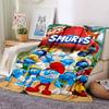 Smurfs Adventure Blanket Soft Throw Blanket For Home Bedroom Bed Sofa Travel Office Solid Christmas Blanket