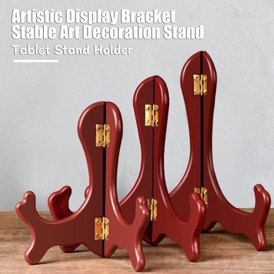 Деревянная подставка для тарелок, мольберт, держатель, подставка для фоторамки, декоративное искусство, ручная работа из дерева