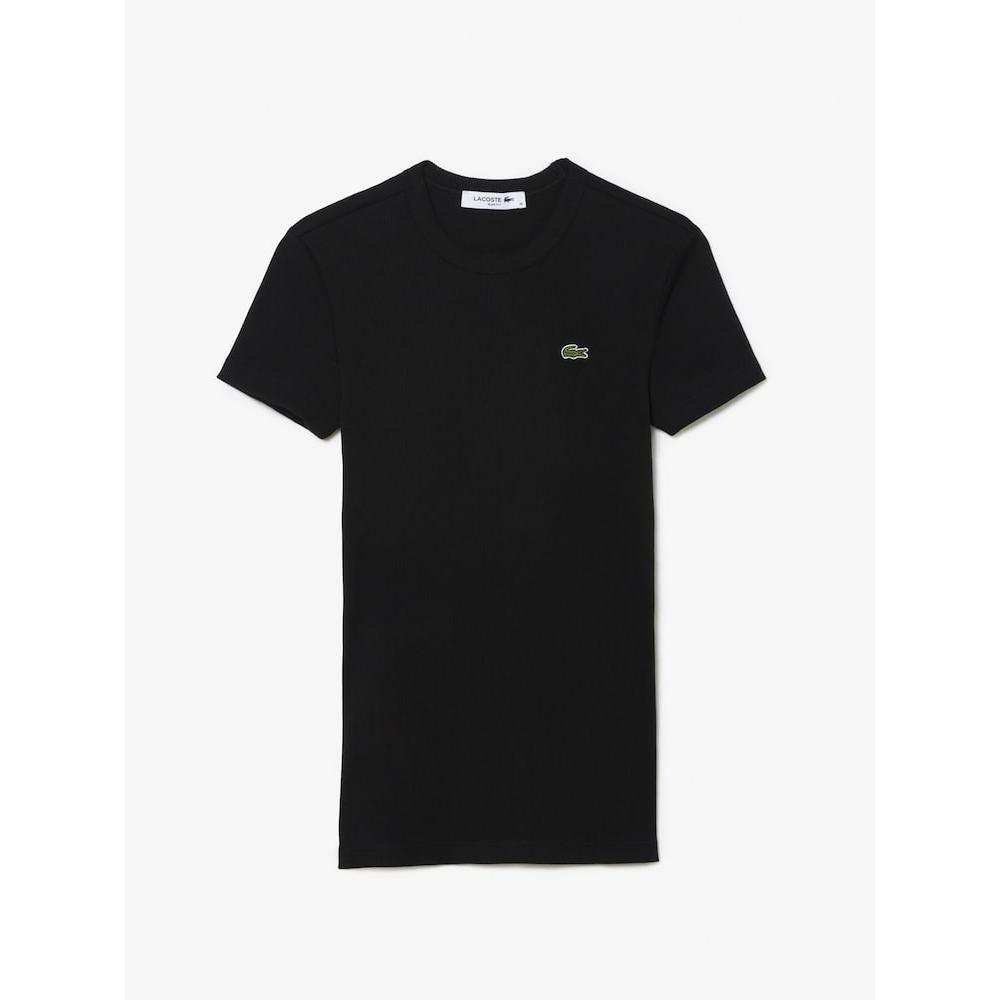 Lacoste Женская футболка S в рубчик Slim FiT с коротким рукавом Tf5538 54n 031 q2nTf5538 54n031