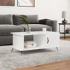 VidaXL Coffee Table High Gloss White 90x50x40 Cm Engineered Wood 829462