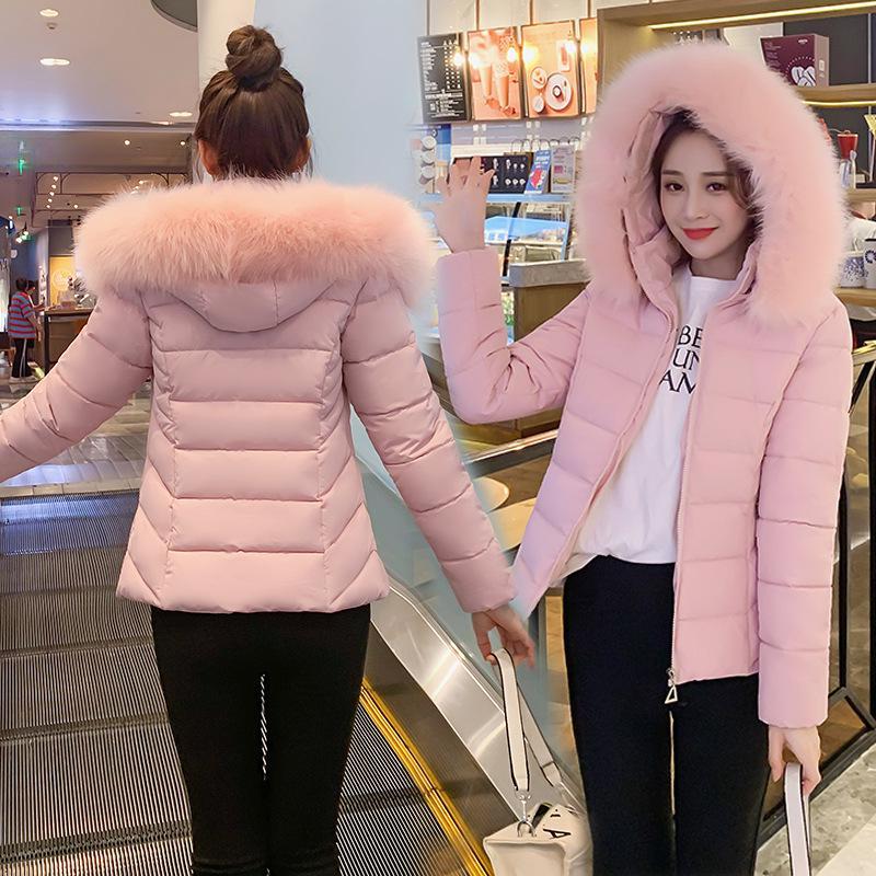 Winter Jacket New Women Parka Fur Collar Removable Casual Female Cotton Down Jacket High Quality Short Ladies Puffer Coat