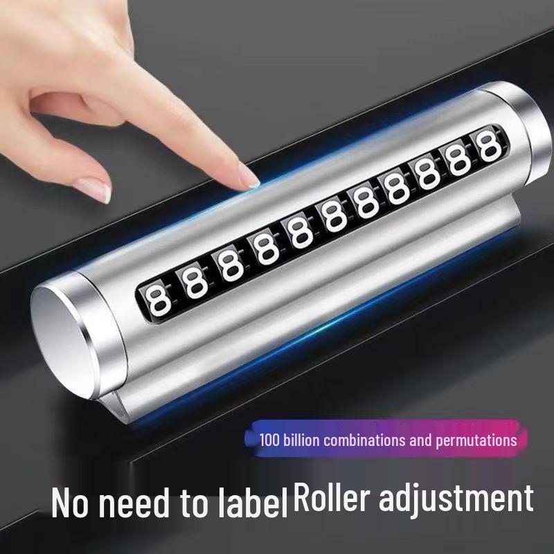 Креативная металлическая сворачивающаяся временная парковочная табличка с номером для автомобилей