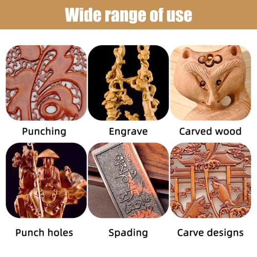 Set of 4 Regular Woodworking Chisels [For Woodworking, Hinge Installation, Threshold Groove Repair, Etc.] [Hammerable] [For Chamfering, Wood Carving,