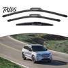 Natural Rubber Wiper Blades 3Pcs/Set Beam for Chery Tiggo 8 Plus Pro Car Window Cleaning Accessories MAX 2020-2024, 23"+18"+9" Front Rear Blades,