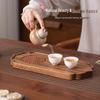 Прямоугольный поднос для чая из грецкого ореха