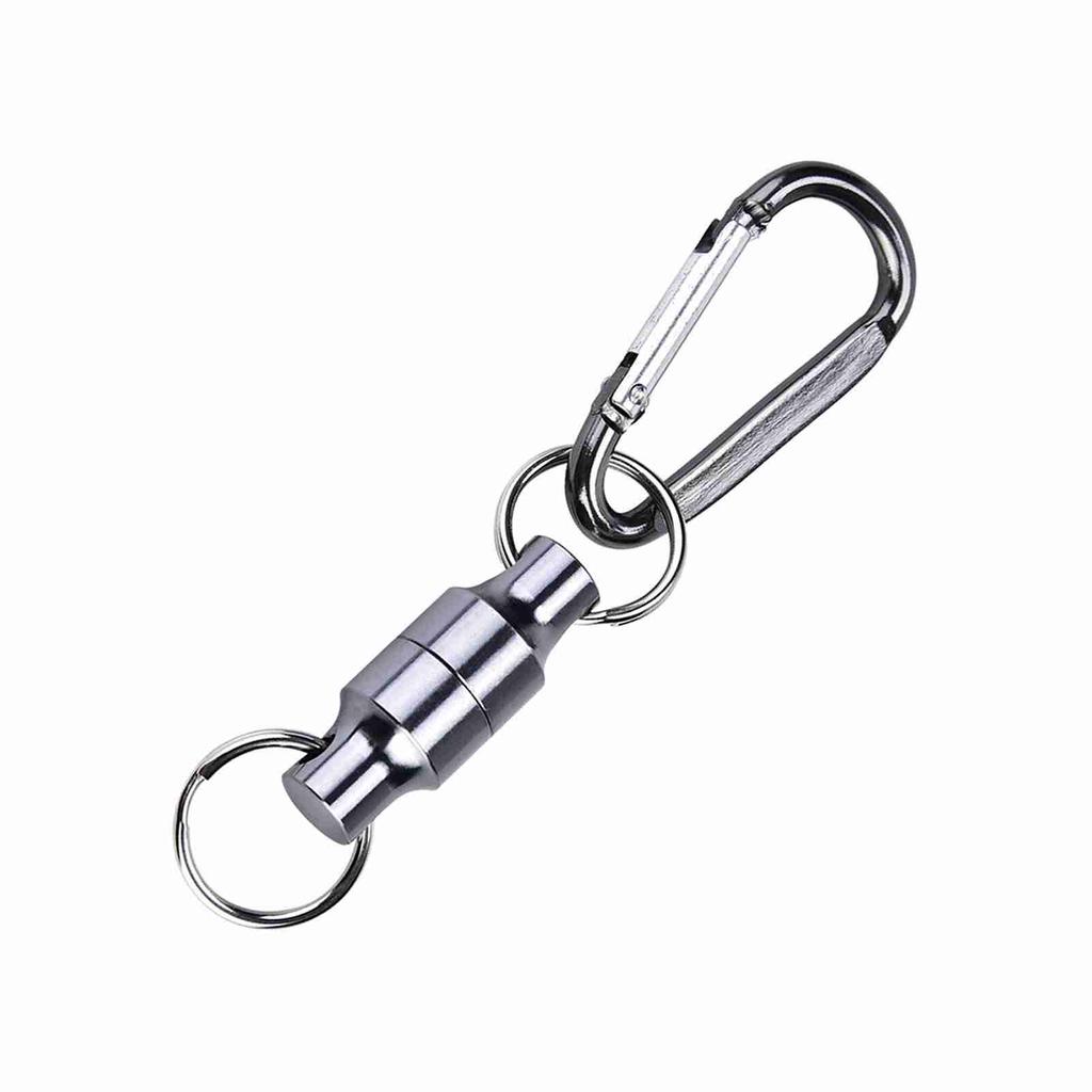 Магнитная пряжка для рыбалки нахлыстом, магнитный зажим для сетки, подвесной держатель, зажим для шнурка(Одинарный, Серебряный)