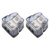 2Pcs Car Audio Amp Power Ground Distribution Block 4 Gauge Input 8 Gauge Output