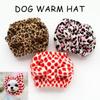 2PCS Winter Adjustment Drawstring Dog Ear Muffs Pet Cap Pet Headgear Dog Warm Hat