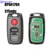 Jingyuqin 3B Remote Smart Car Key Fob 315MHZ for Mazda 3 2004-2008 for Mazda 6 2003 2004 2005 FCC ID: KPU41794