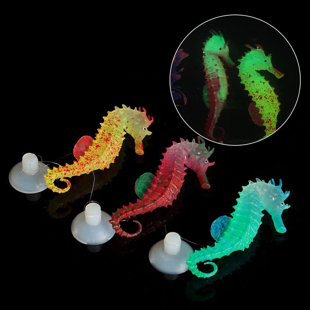 Aquatic Home Pet Products Silicone Ornaments Aquarium Decoration Seahorse