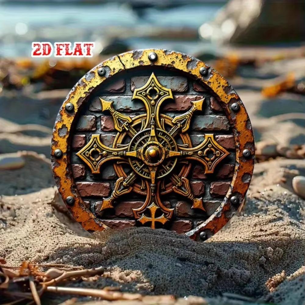 Винтажное Металлическое Настенное Искусство Средневековый Щит Рыцаря Домашний Декор