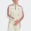 Adidas Originals Trefoil X Sporty&Rich Винтажная куртка с воротником в полоску Женская куртка Off-White IB2157