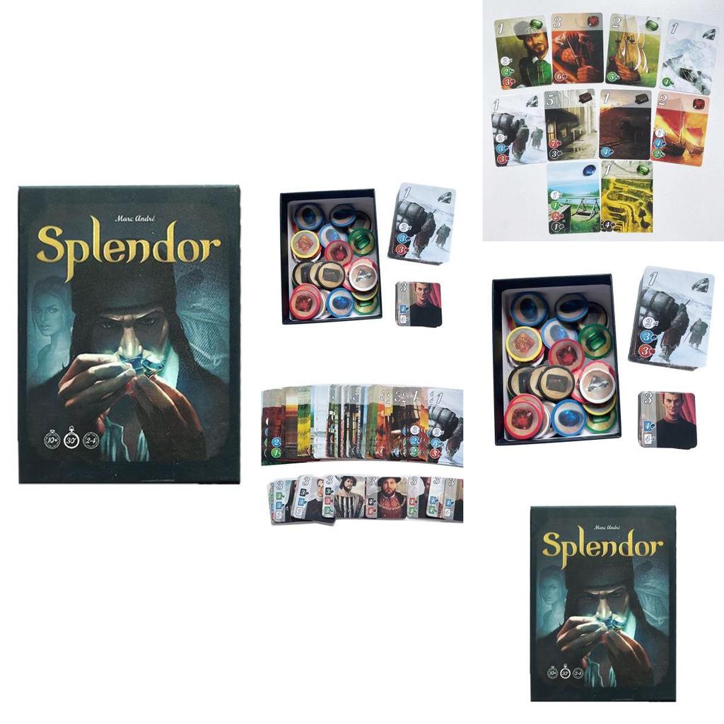 Splendor Настольная игра Полная английская мини-версия Захватывающая для вечеринки и семьи Игральные карты
