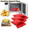 Мешок для батата, запеченного в микроволновой печи, мешок для картофеля, мешок для кукурузы, специальный мешок для разогрева в микроволновой печи, многоразовый красный мешочек для запекания