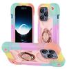 Роскошный Сверхпрочный Чехол-шнурок с Кольцом-держателем для iPhone 17 ProMax 16e PC TPU Бронированный Чехол для iPhone 11 12 13 14 15 16 Pro Max Plus