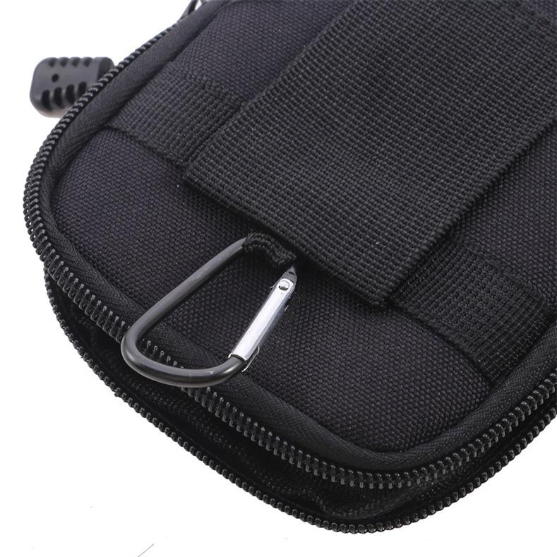 Vertical Single/Double-Layer Mountaineering Buckle Waterproof Belt Waist Bag Outdoor Running Mobile Phone Bag For Men