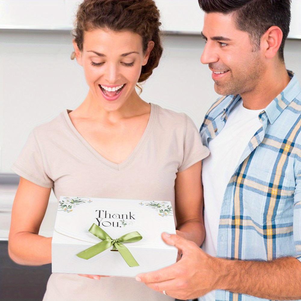 10 шт. подарочных коробок из крафт-бумаги с крышками, коробка для предложения руки и сердца подружке невесты, коробка для угощений с зеленой лентой, подарочная коробка для вечеринки с подарочным мылом, подарочная упаковка для дня рождения