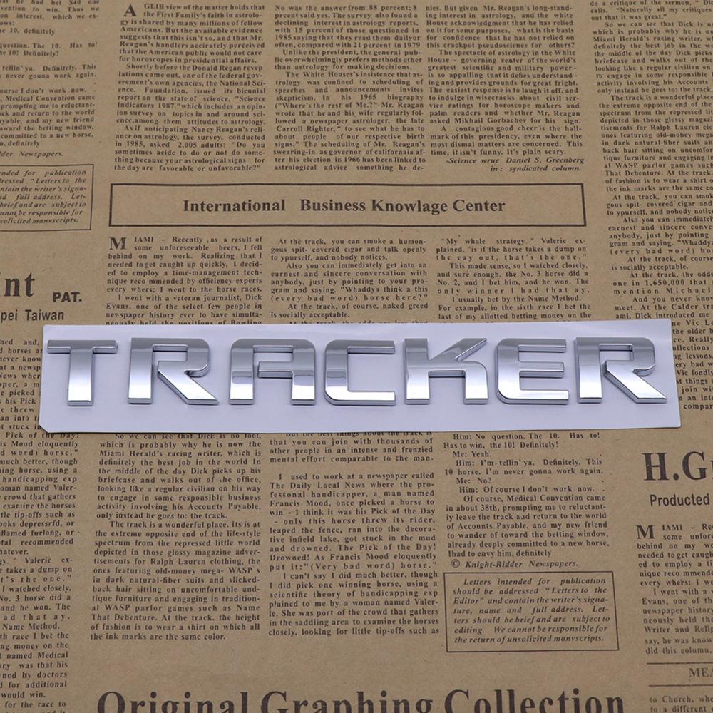 Chevrolet TRACKER ABS Car Rear Letter Logo Sticker Rear Bumper Tail Door Trunk Sticker Car Emblem sticker styling Accessories