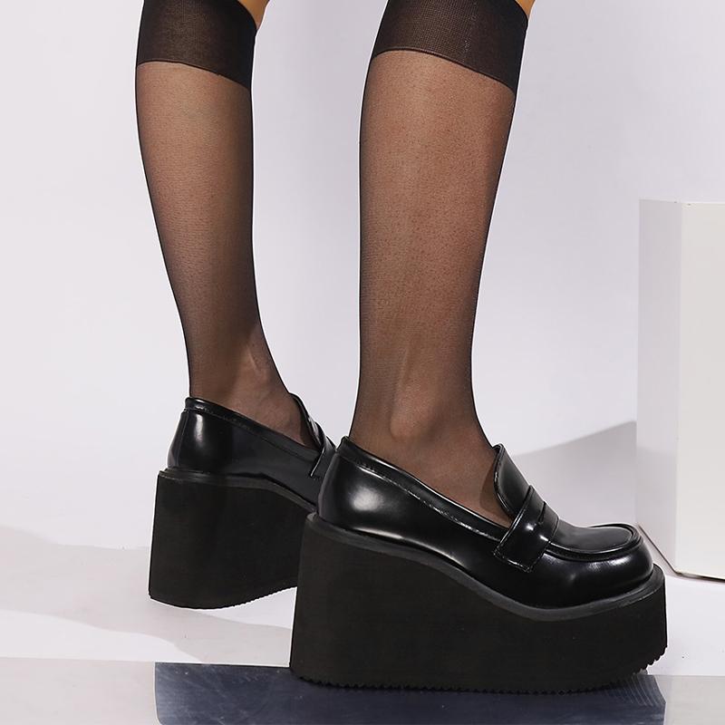 Модные женские туфли на танкетке, туфли на платформе, дизайнерские новые туфли 2024 года, прогулочные туфли, трендовая обувь, модные осенние классические туфли для женщин Zapatillas