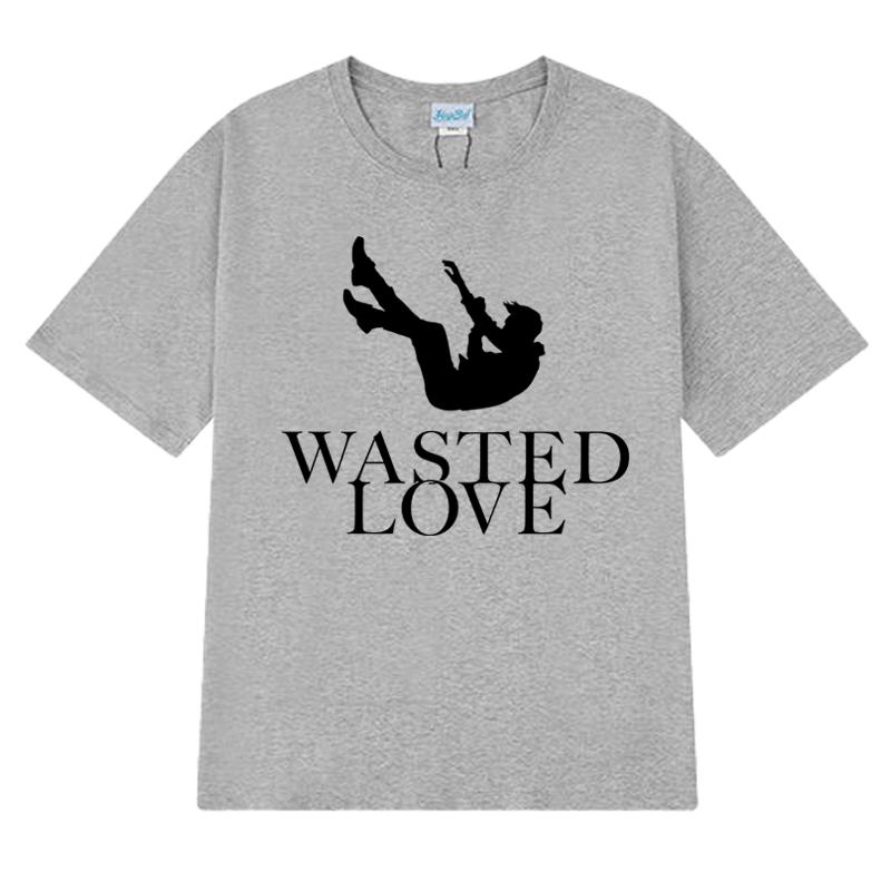 Austria Eurovision Song Contest 2025 JJ T shirt Unisex Wasted Love printed short sleeve T-shirts Men Women 100% Cotton clothing