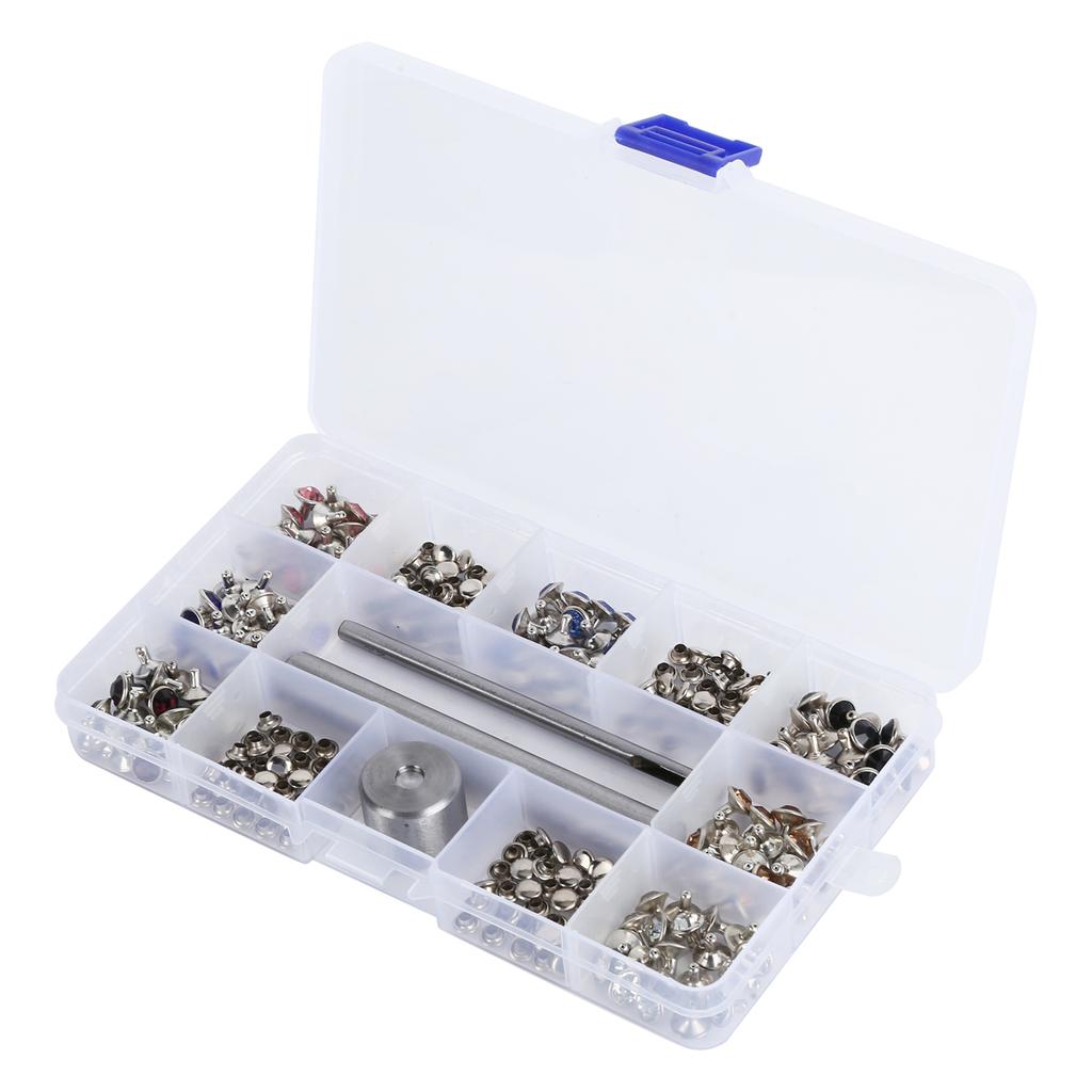 Rhinestone Stud Rivet Set Dress Shoes Decoration Decorative Kit Craft Supplies 8mm