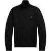 Polo Solid Color Loose Fit Turtleneck Sweater Men Sweater Black 710946145-002