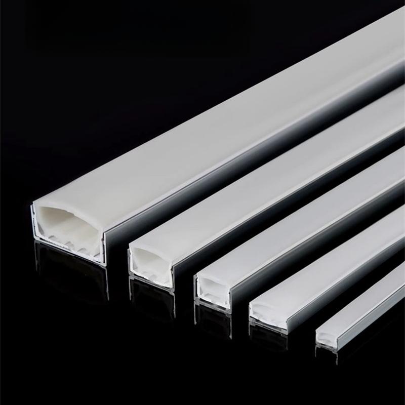 Накладной фиксированный зажим для светодиодного алюминиевого профиля для неоновой силиконовой веревки, держатель канала для трубки, линейная пряжка для полосок света, аксессуары