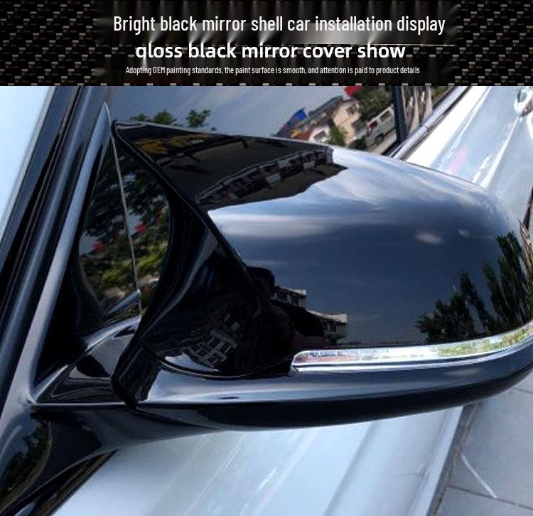 Carbon Fiber M3-Style Mirror Covers for BMW Series 1, 2, 3GT, X1 E84 - 6-Piece Set