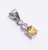 Vintage Natural Citrine Pendant/925 Sterling Silver Pendant/Wedding Jewellery
